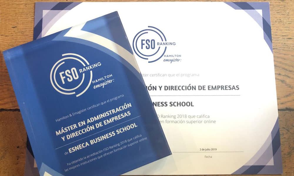 Esneca recibe el Premio FSO Ranking 2018