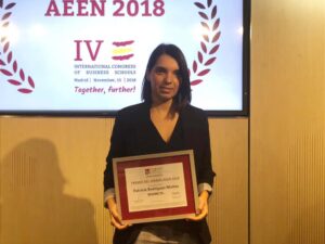 Esneca, galardonada en el Congreso Internacional Escuelas de Negocios AEEN 2018