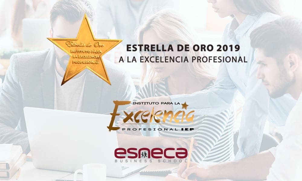 Esneca, galardonada con la Estrella de Oro a la Excelencia Profesional 2019